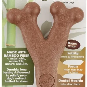 Spot Bambone Wish Bone Bacon Dog Treat Large