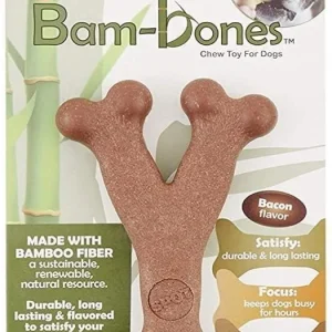 Spot Bambone Wish Bone Bacon Dog Treat Medium
