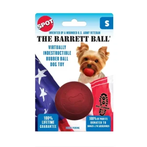 Spot Barrett Ball Dog Toy Red 2.5in SM
