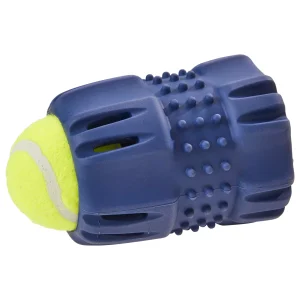 Spot Barrett Tough Tennis Jumble Dog Toy Blue Blue Small