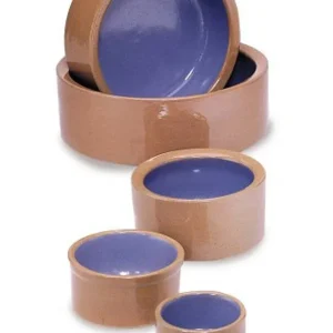 Spot Crock Small Animal Dish Blue, Grey, 3 in