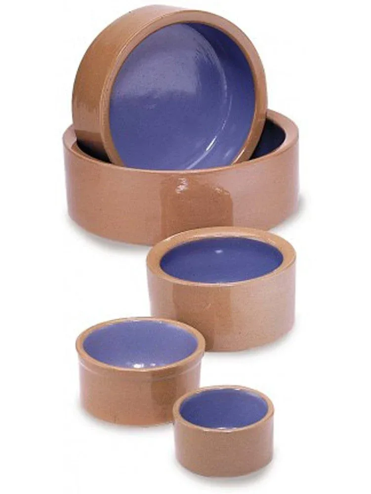 Spot Crock Small Animal Dish Blue, Grey, 3 in