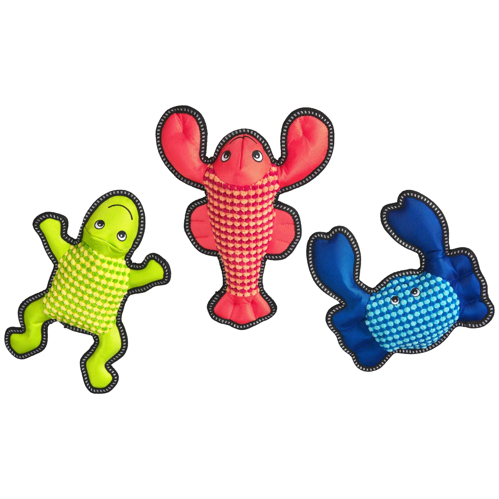 Spot Dura-Fuse Sea Creatures Dog Toy Assorted Color 10 in 1ea