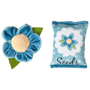 Spot Flower Garden Cat Toy Assorted Color 2 pk