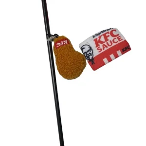 Spot Kentucky Fried Chicken Sauce Pack and Drumstick Wand w/ Catnip 18 in