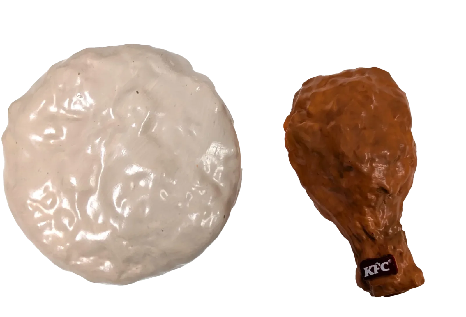 Spot Kentucky Fried Chicken Vinyl Dog Toy Biscuit Drumstick 3 in, 2 pk