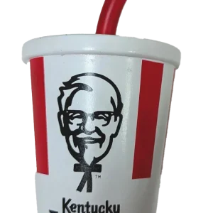Spot Kentucky Fried Chicken Vinyl Dog Toy Soda w/Straw 6 in