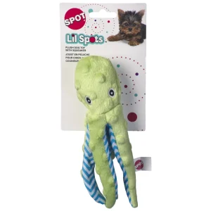 Spot Lil Spots Octopus Dog Toy Assorted Color 8 in, 1 pk