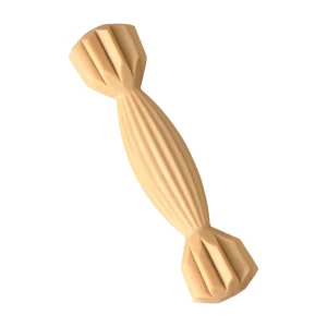 Spot Love The Earth Natural Rubber Dog Toy Groovy Bone 7 in