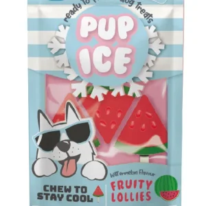 Spot Pup Ice Dog Chew Treat Fruity Lollie Watermelon 3 pk