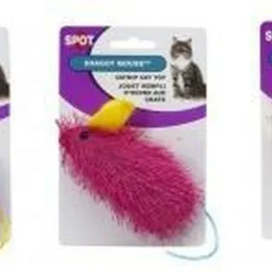 Spot Shaggy Mouse Catnip Cat Toy Assorted One Size 1ea