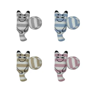 Spot Snugglers Cat Toy Cat & Ball Assorted Color 2 pk 1ea