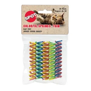 Spot Thin Colorful Springs Cat Toy, 10