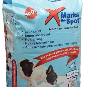 Spot X Marks The Spot Puppy Training Pads White 30 Pack 22 in x 22 in