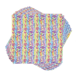Spring Flowers Dog Bandana, 22 inch, 12 Pack