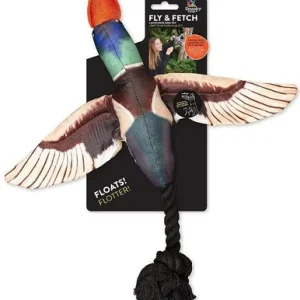 Spunky Pup Fly and Fetch Duck Dog Toy 1 count