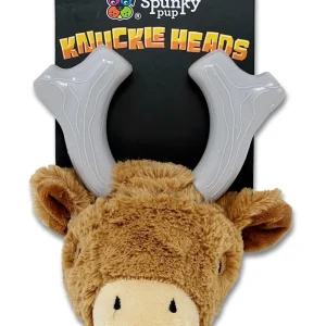 Spunky Pup Knucklehead Combo Plush - Dog Chew Toy, Deer