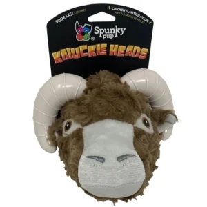 Spunky Pup Knucklehead Combo Plush - Dog Chew Toy, Ram