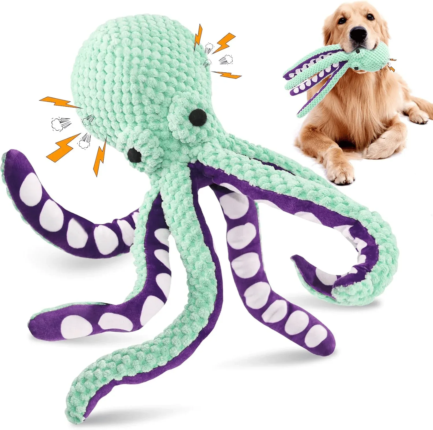 Squeaky Octopus Dog Toy