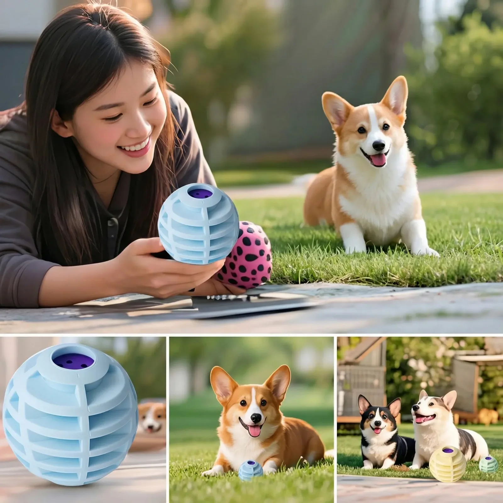 Squeaky Pet Ball – Interactive Sound Toy for Dogs & Cats - Image 2