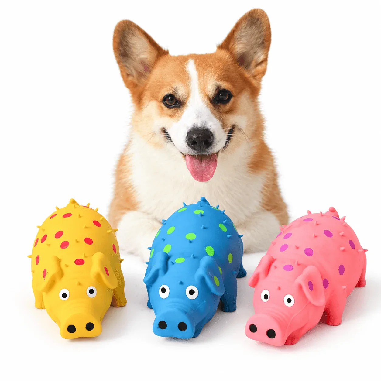 Squeaky Pig Dog Toy – Soft Latex Chew Toy