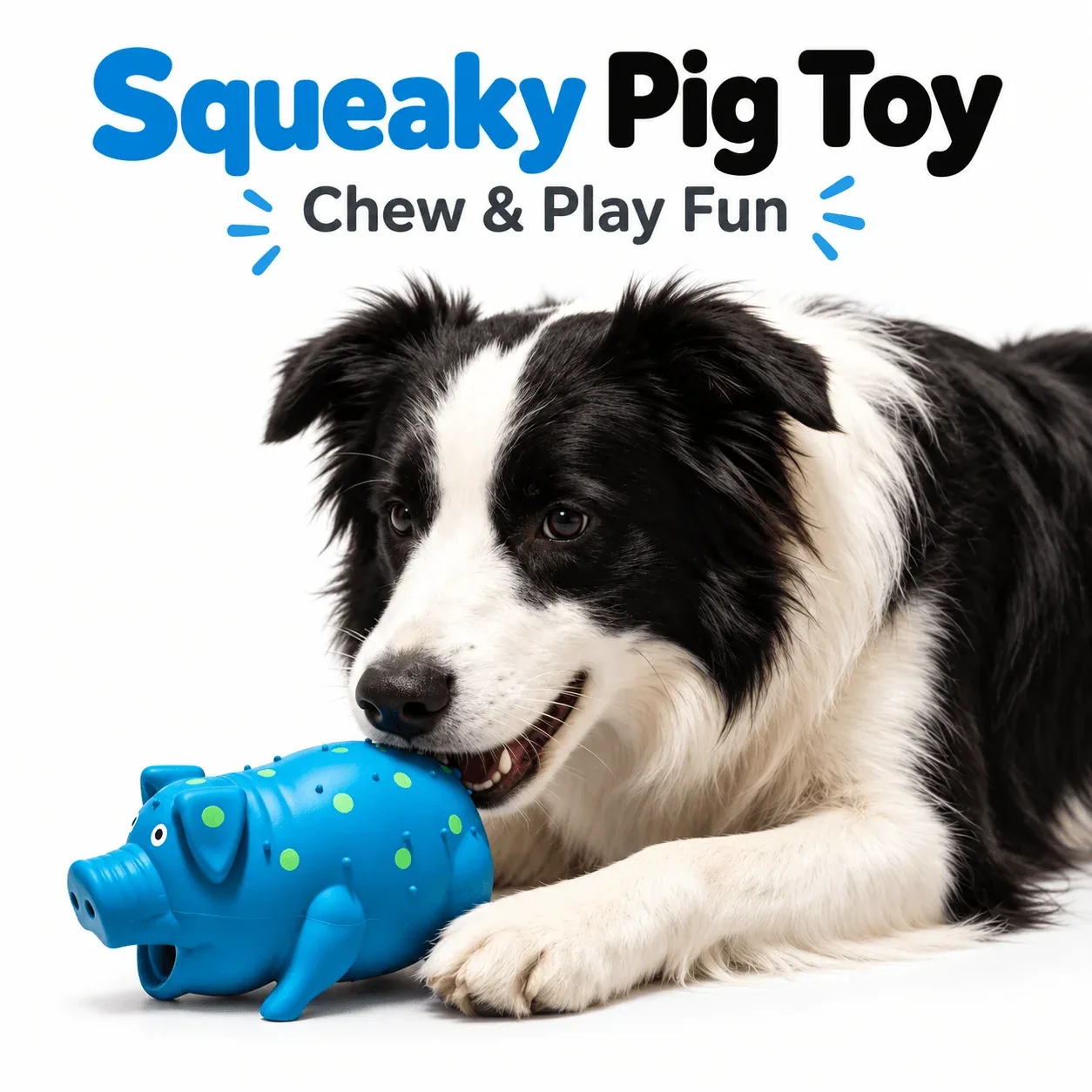 Squeaky Pig Dog Toy – Soft Latex Chew Toy - Image 2