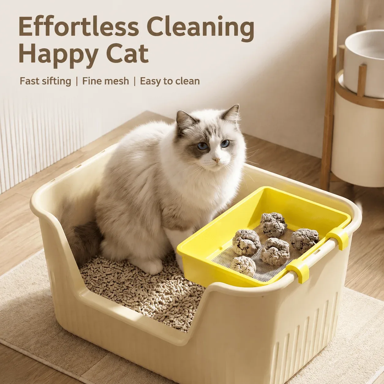 Stainless Steel Cat Litter Sifting Tray - Image 2