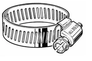 Stainless Steel Hose Clamp, 1.5" - LOT of 10