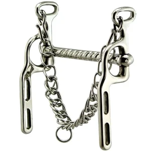 Stainless Steel Military Elbow Corkscrew Straight Mouth Bit