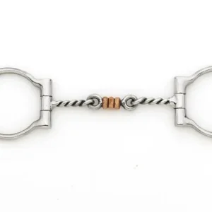 Stainless Steel Twisted 3-Piece D-Ring Bit 5