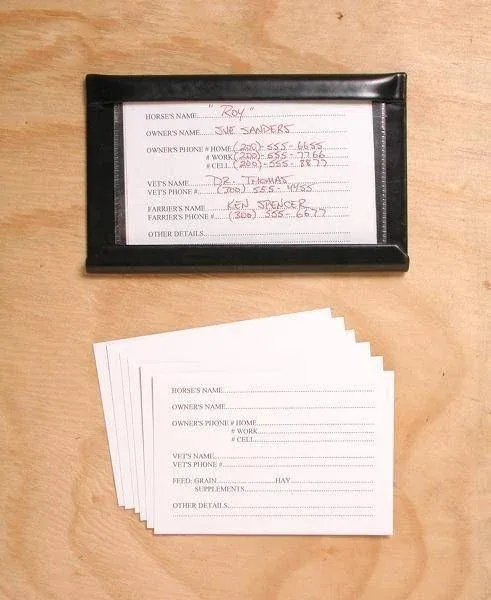 Stall Information Card Holder - Image 2