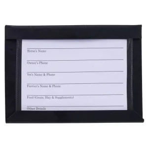 Stall Information Card Holder