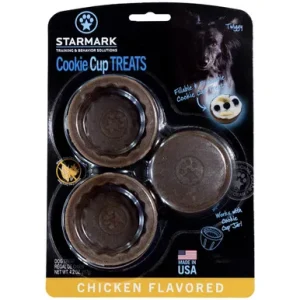 Starmark Cookie Cup Chicken Flavored Fillable Interactive Dog Chew Treat