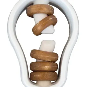 Starmark Dog Treat Ringer Lightbulb White 4.1" x 2.75" x 2"