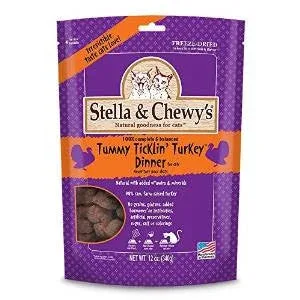 Stella & Chewy's 18 oz. Freeze-Dried Tummy Ticklin' Turkey Dinner for Cats {L+1x} 860168 - Image 2