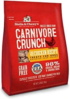 Stella & Chewy's 3.25 oz. Carnivore Crunch For Dogs - Chicken {L+1x} 860113