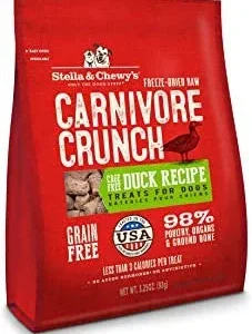 Stella & Chewy's 3.25 oz. Carnivore Crunch For Dogs - Duck {L+1x} 860114