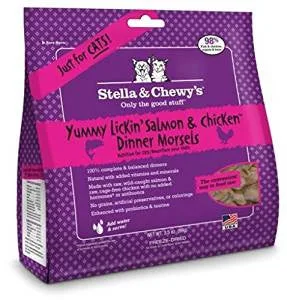 Stella & Chewy's 3.5 oz Freeze-Dried Yummy Lickin' Salmon & Chicken Dinner Cat {L+1x} 860169