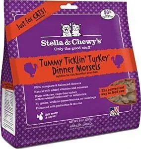 Stella & Chewy's 8 oz. Freeze-Dried Tummy Ticklin' Turkey Dinner for Cats {L+1x} 860167 - Image 2