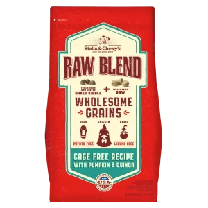 Stella & Chewy's Baked Kibble for Dogs - Raw Blend Wholesome Grains Cage-Free Recipe - 3.5 lb.