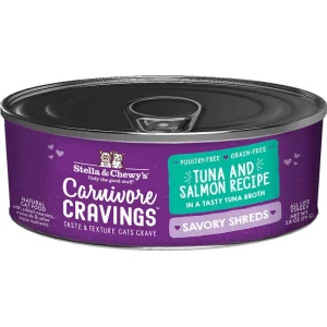 Stella & Chewy's Cat Carnivore Cravings Shred Tuna & Salmon 2.8oz