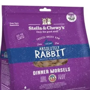 Stella & Chewy's Cat Freeze Dried Rabbit Morsels 18oz {L+1x} 860328
