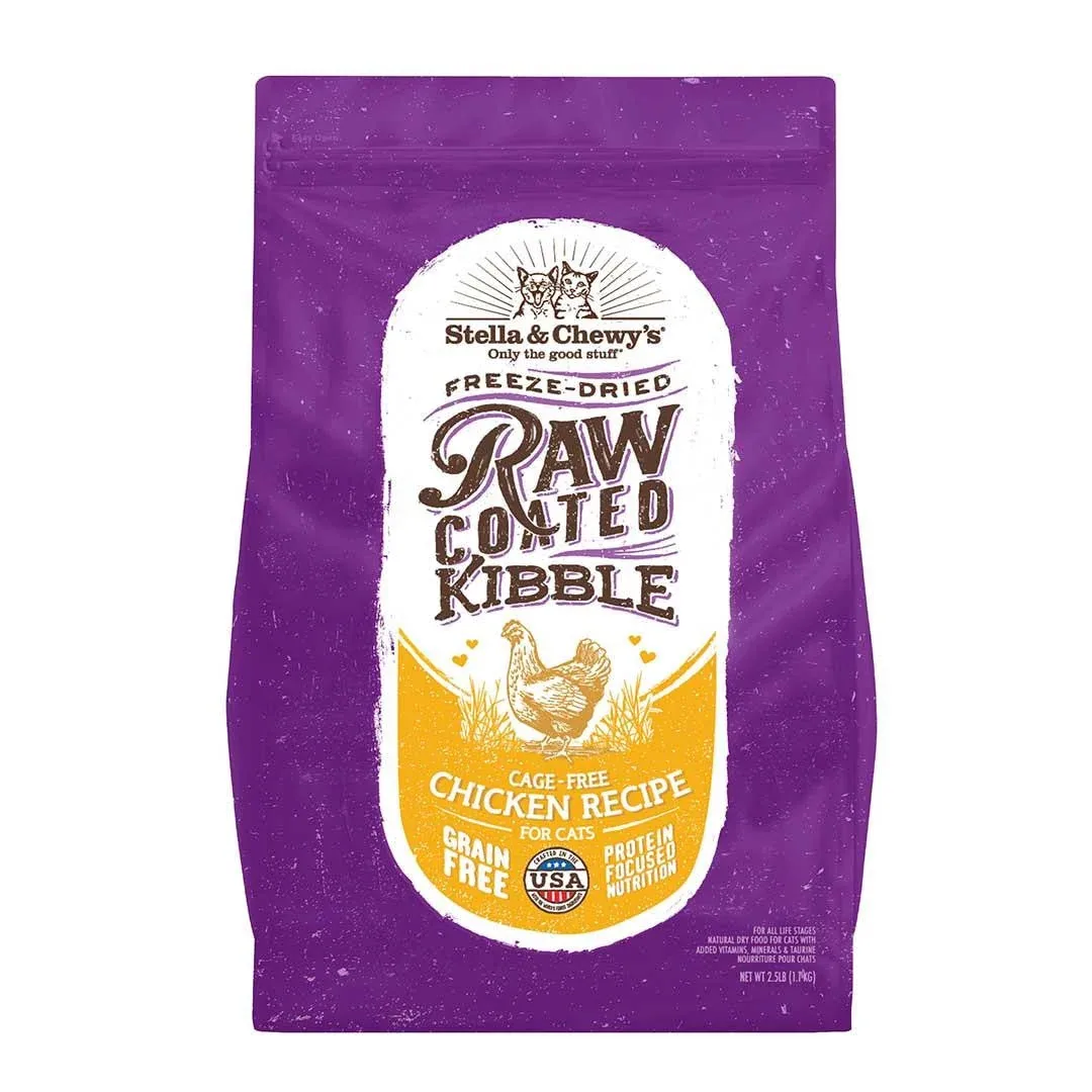 Stella & Chewy's Cat Raw Coated Chicken 2.5lb {L-1x}