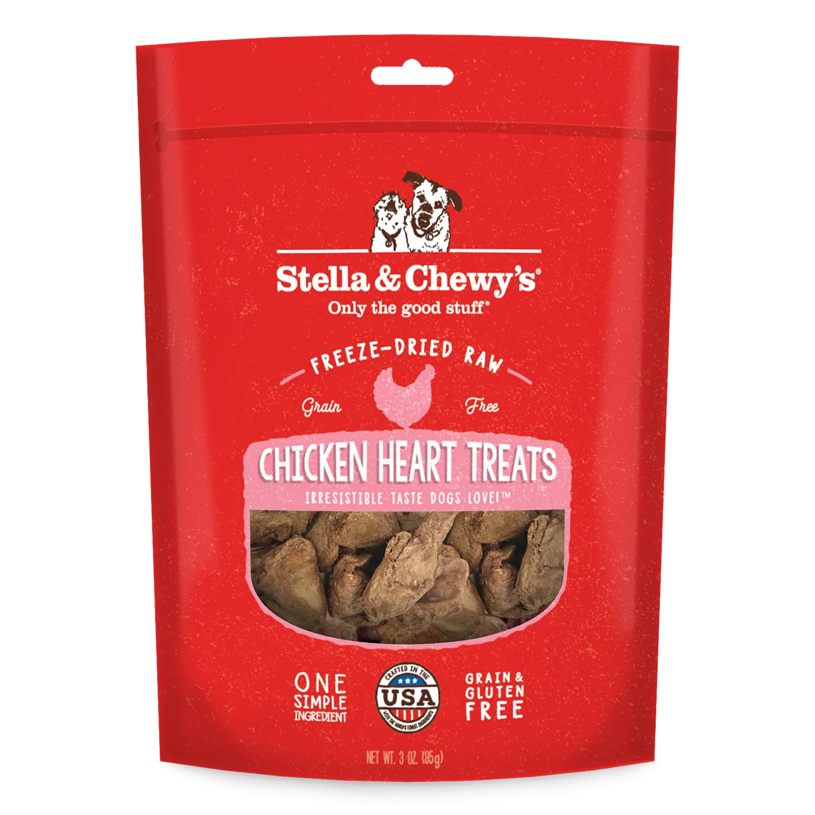Stella & Chewy's Chicken Heart Treats for Dogs - 3 oz. Bag