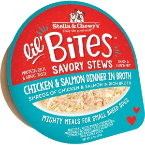 Stella & Chewy's Dog Lil Bites Savory Stew Chicken & Salmon 2.7oz