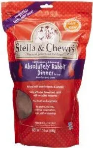 Stella & Chewy's Freeze Dried Absolutely Rabbit Dinner Dog 14z {L+1x} 860274