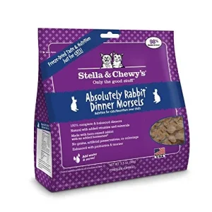 Stella & Chewy's Freeze-Dried Absolutely Rabbit Dinner for Cats 3.5Z {L+1x} 860243