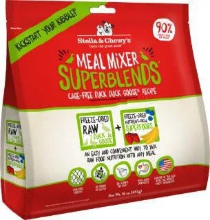 Stella & Chewy's Freeze Dried Raw Cage-free Duck Duck Goose Meal Mixer Superblends Grain Free Dog Food Topper-16-oz-{L+1x} - Image 2