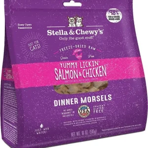 Stella & Chewy's Freeze-Dried Yummy Lickin' Salmon & Chicken Dinner for Cats 18z {L-1x} 860251