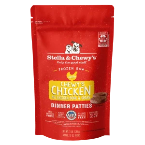 Stella & Chewy's Frozen Raw Dinner Patties for Dogs - Chewy's Chicken - 3 lb.
